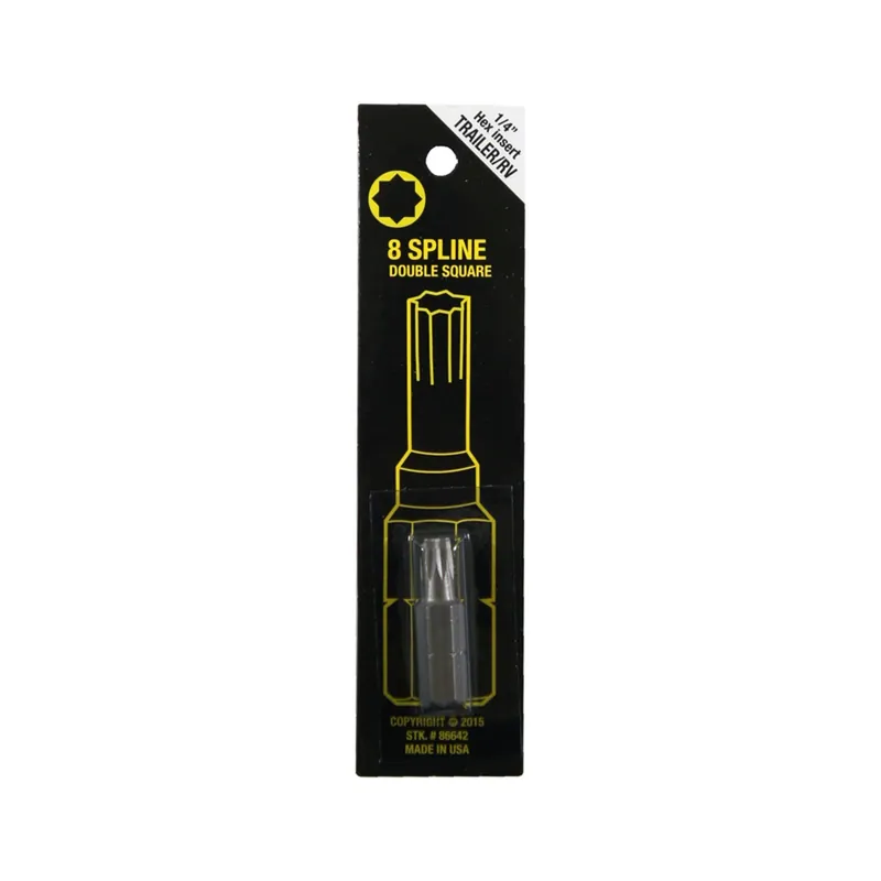 Spline 1/4 In. X 1 In. L Carbon Steel Screwdriver Bit