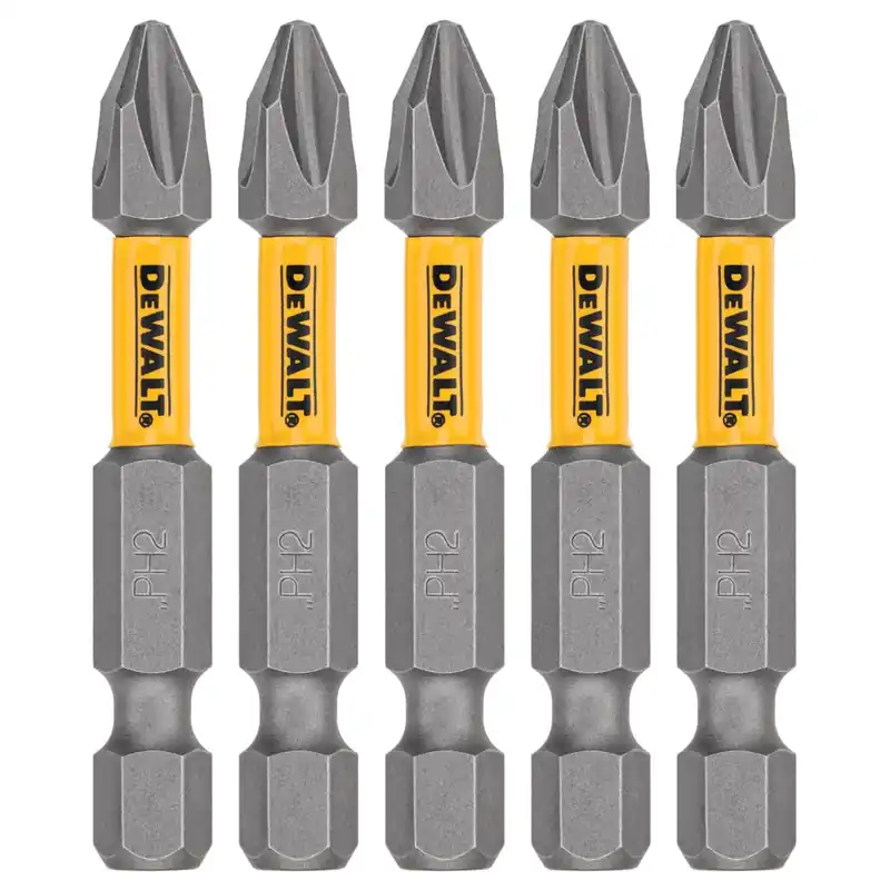 Max Fit Phillips 2 X 2 In. L Screwdriver Bit Set Steel 5 Pk