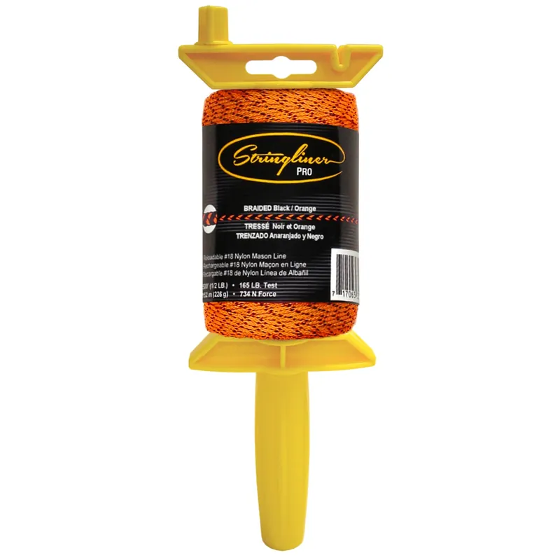 Braided Mason Line And Reel 500 Ft. Orange - Durable Nylon-polyester