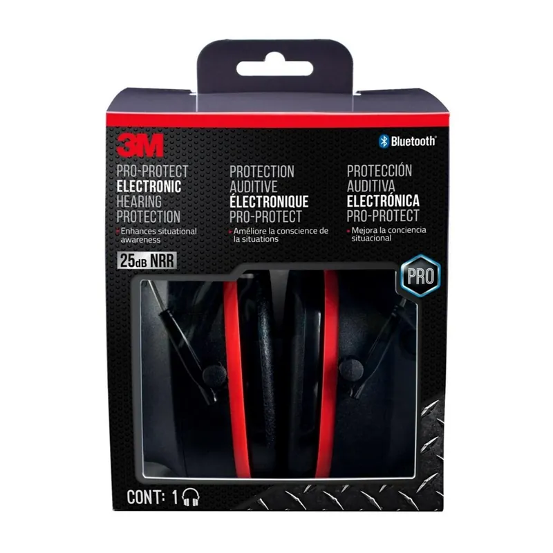 25 Db Professional Hearing Protectors Black 1 Pk