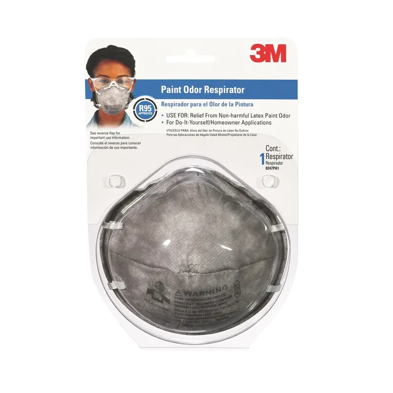 P95 Paint Odor Cup Disposable Respirator Gray One Size Fits All 1 Pk