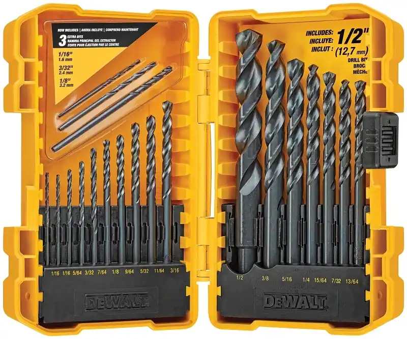 20-pc. Metal Drill Bit Set, Black Oxide