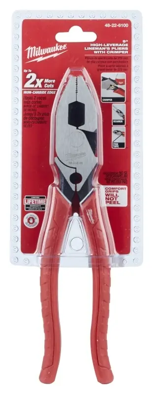9 In. Forged Alloy Steel High Leverage Linesman Pliers