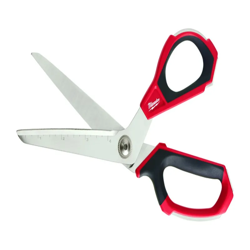 9-1/2 In. Iron Carbide Offset Jobsite Scissors With Bolt Lock Technology