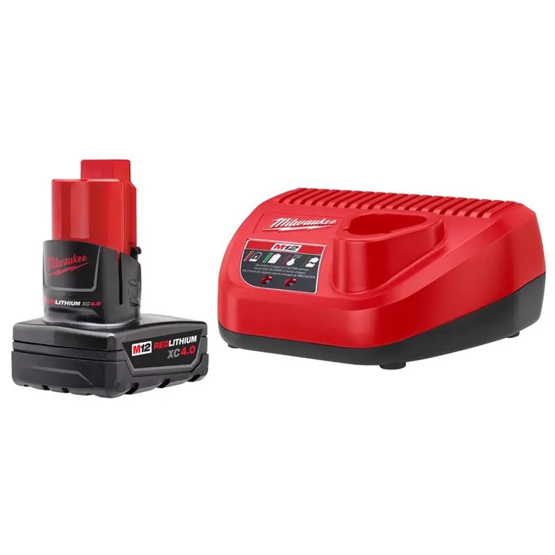 M12 Redlithium Xc 4 Ah Lithium-ion Battery And Charger Starter Kit