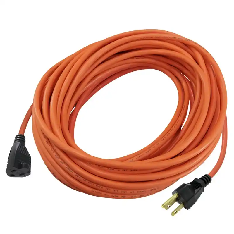 100 Ft. L Orange Extension Cord 16/3 Sjtw For Indoor And Outdoor Use