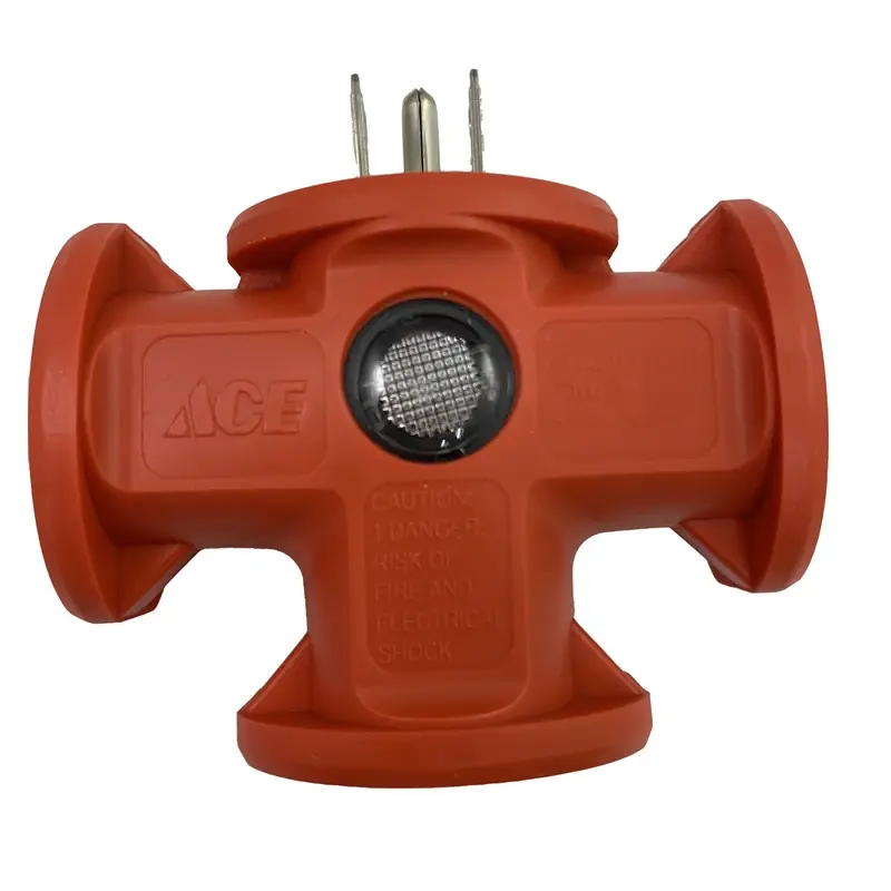 Projex Grounded 3 Outlets Triple Tap Adapter 1 Pk