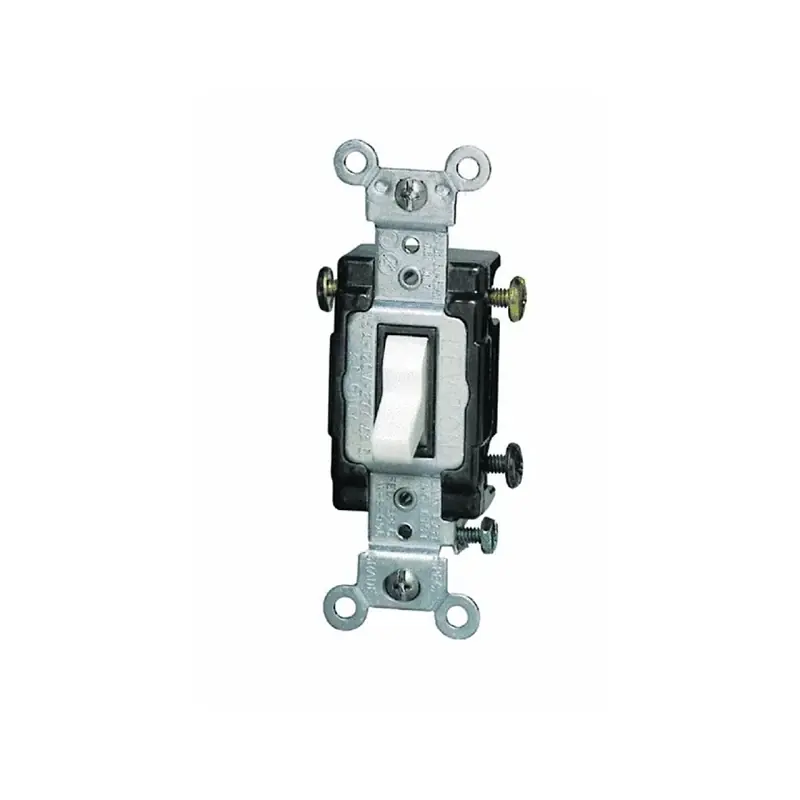15 Amps Three Pole Toggle Ac Quiet Switch White 1 Pk