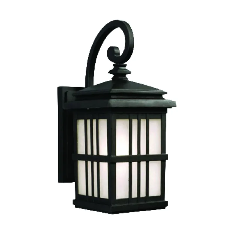 Led Wall Lantern, Outdoor, Oil-rubbed Bronze, 9-watt