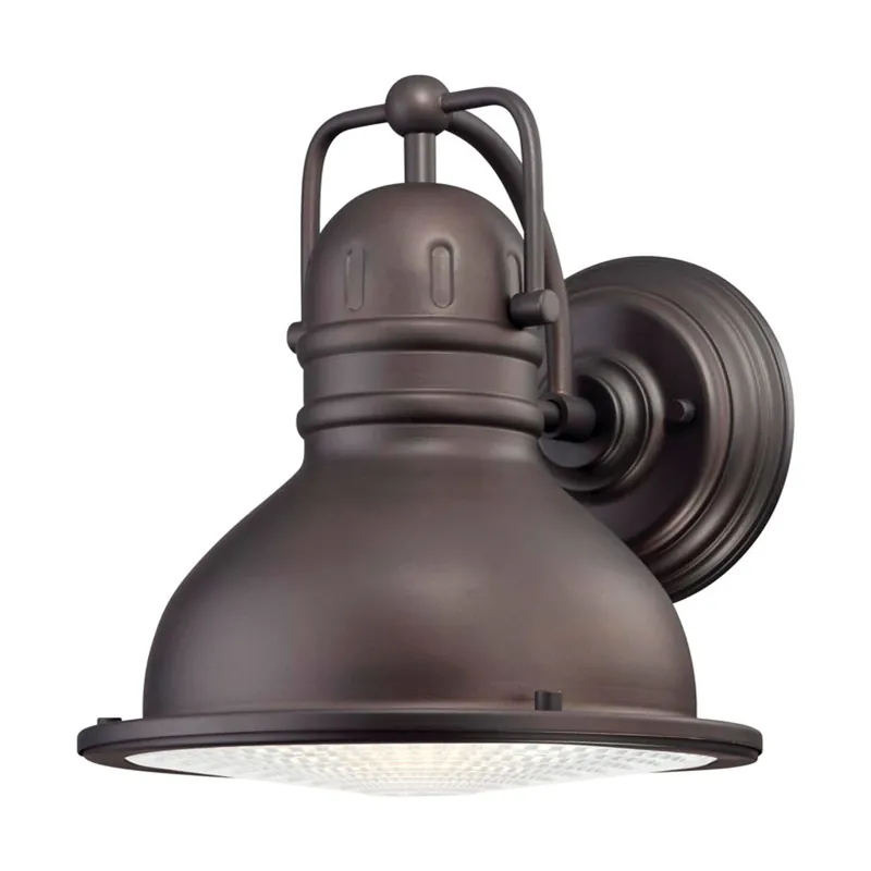 Led Wall Lantern, Oil-rubbed Bronze, 550 Lumens, 9-watt