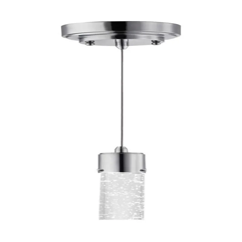 Led Mini Pendant Light, 360 Lumens, 8-watt, Chrome