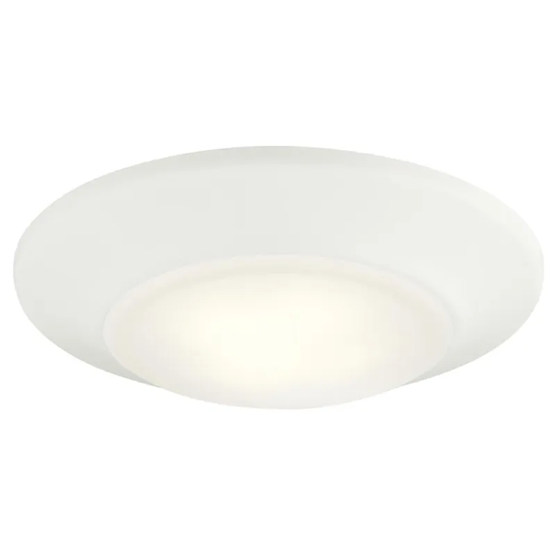 Led Light, Surface Mount, White/frosted Lens, 840 Lumens, 12-watt, 6-in.