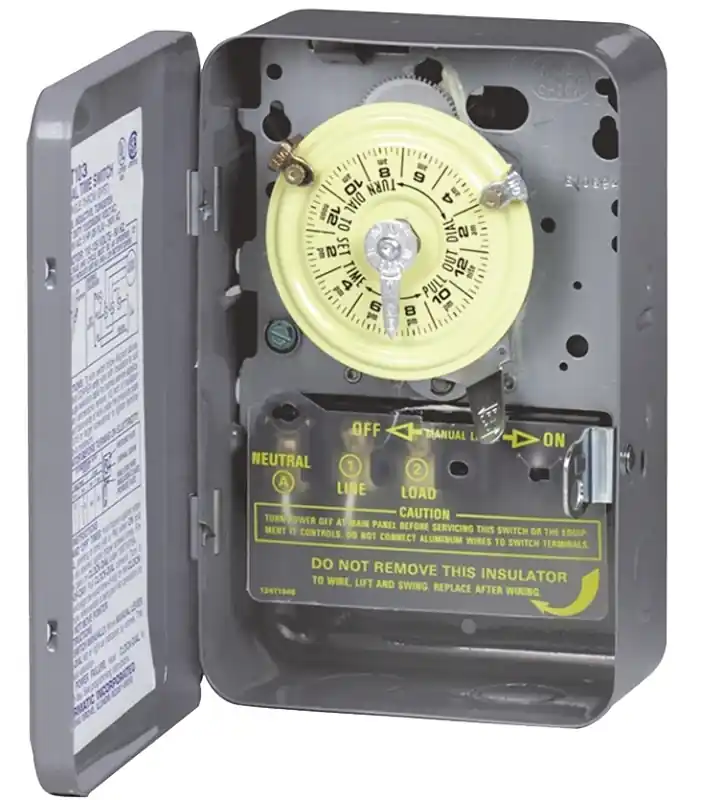 125v 40a 4000w Dpst Mechanical Timer Switch For Indoor And Outdoor Use