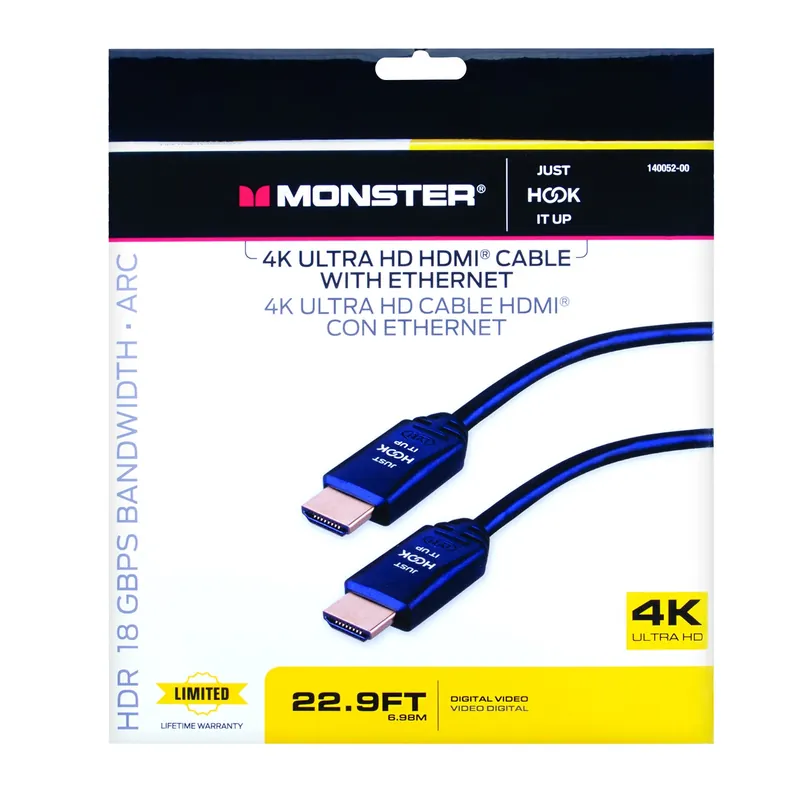 Just Hook It Up 22.9 Ft High Speed Hdmi Cable With Ethernet