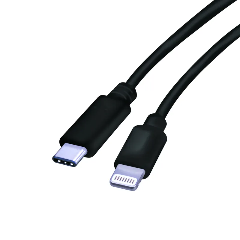 Lightning To Usb-c Charge And Sync Cable 3 Ft. Black - Model Fab-1004