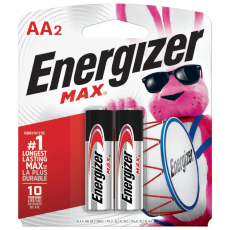 Max Aa Alkaline Batteries 2 Pk Carded