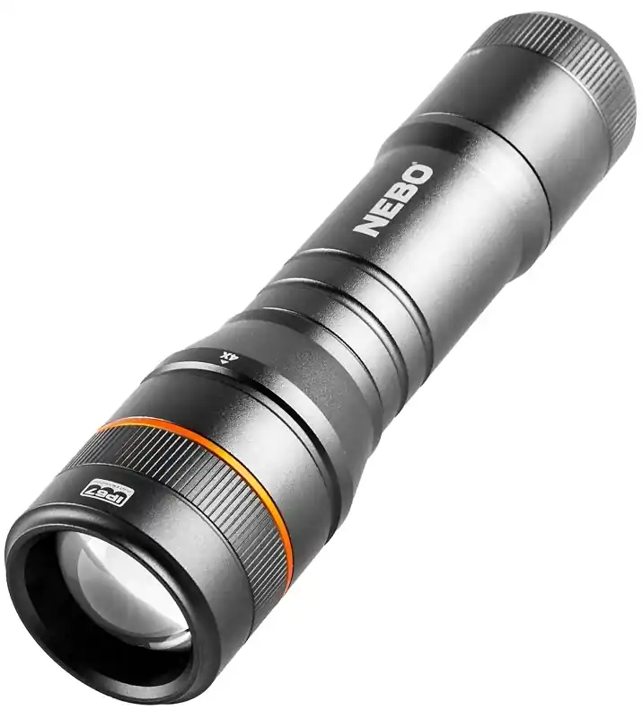 Newton 500 Lumen Led Flashlight, Zoom & 4 Light Modes, Batteries Included