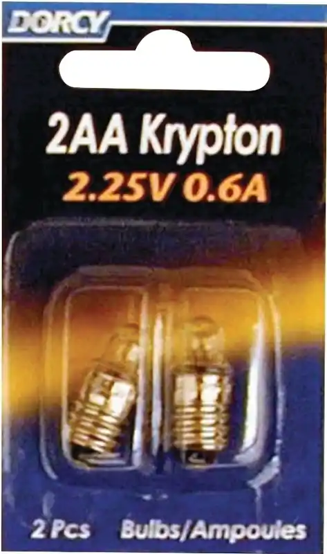 Clear Krypton Flashlight Bulb 2.25 V Screw Base