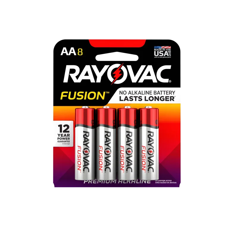 Fusion Aa Alkaline Batteries 8 Pk Carded