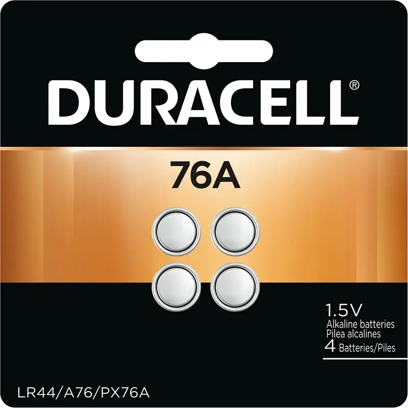 Alkaline 76a Lr44 1.5 V 0.11 Mah Medical Battery 4 Pk