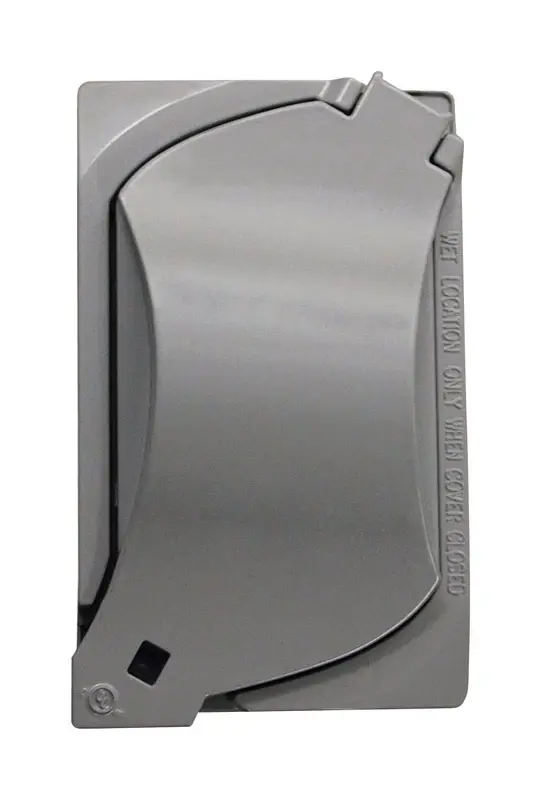 Rectangle Metal 1 Gang Universal Cover For Wet Locations