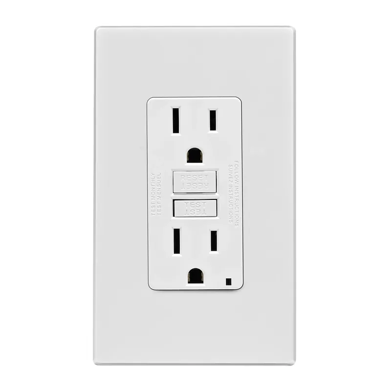 Smartlockpro 15 Amps 125 V Duplex White Gfci Outlet 5-15r 1 Pk