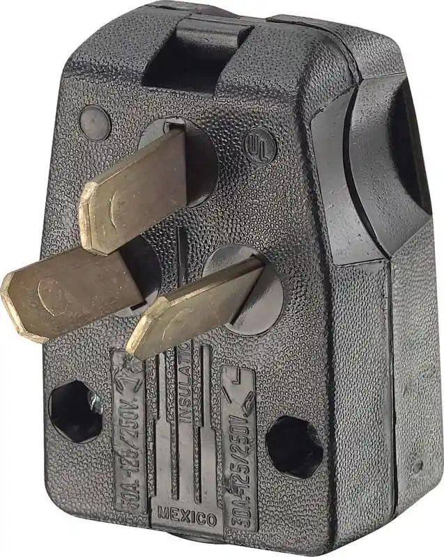 30a/50a 250v 3-wire 3-pole Range/dryer Cord Plug With Interchangeable Prongs