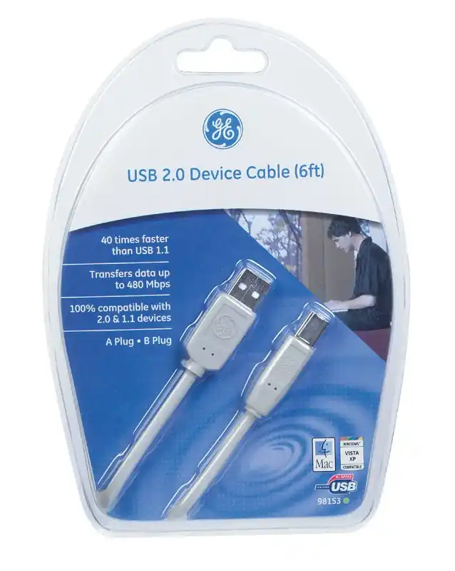 6 Ft. Usb Type A To Type B Device Cable - Model 33760