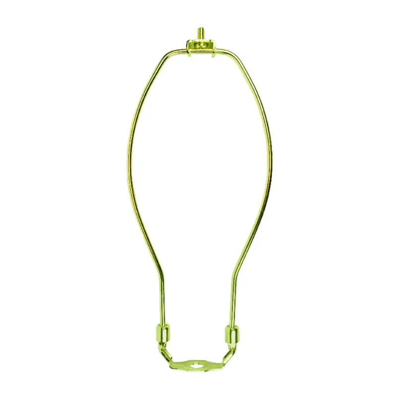 Lamp Harp, Polished Brass, 10-in.