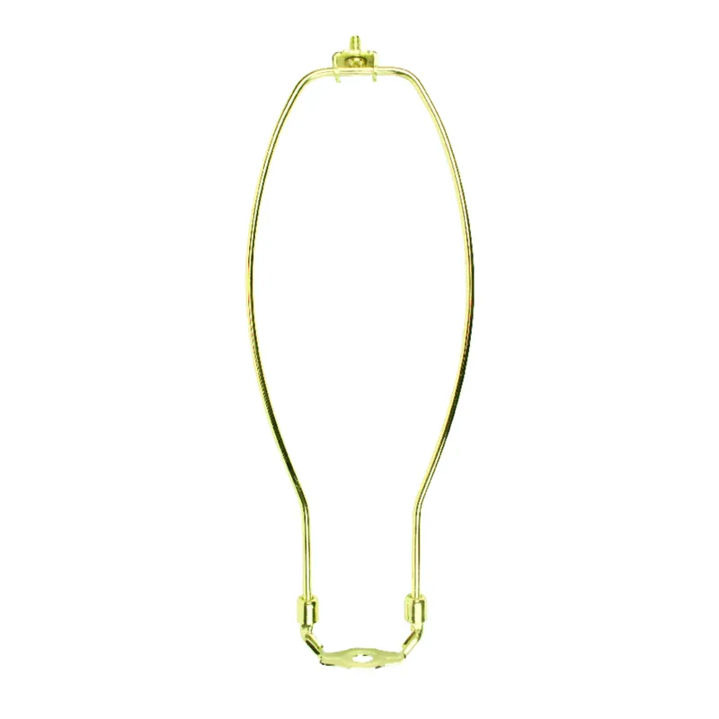 Lamp Harp, Polished Brass, 12-in.