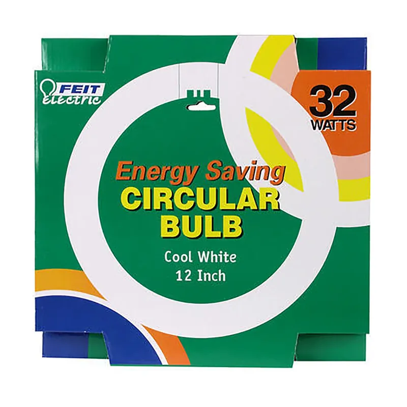 32 W T9 12 In. D X 11.9 In. L Circline Fluorescent Bulb Cool White Circular 4100 K 1 Pk
