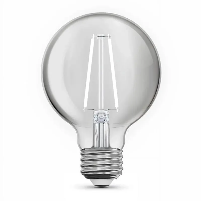 White G25 E26 (medium) Filament Led Bulb Soft White 40 Watt Equivalence 3 Pk