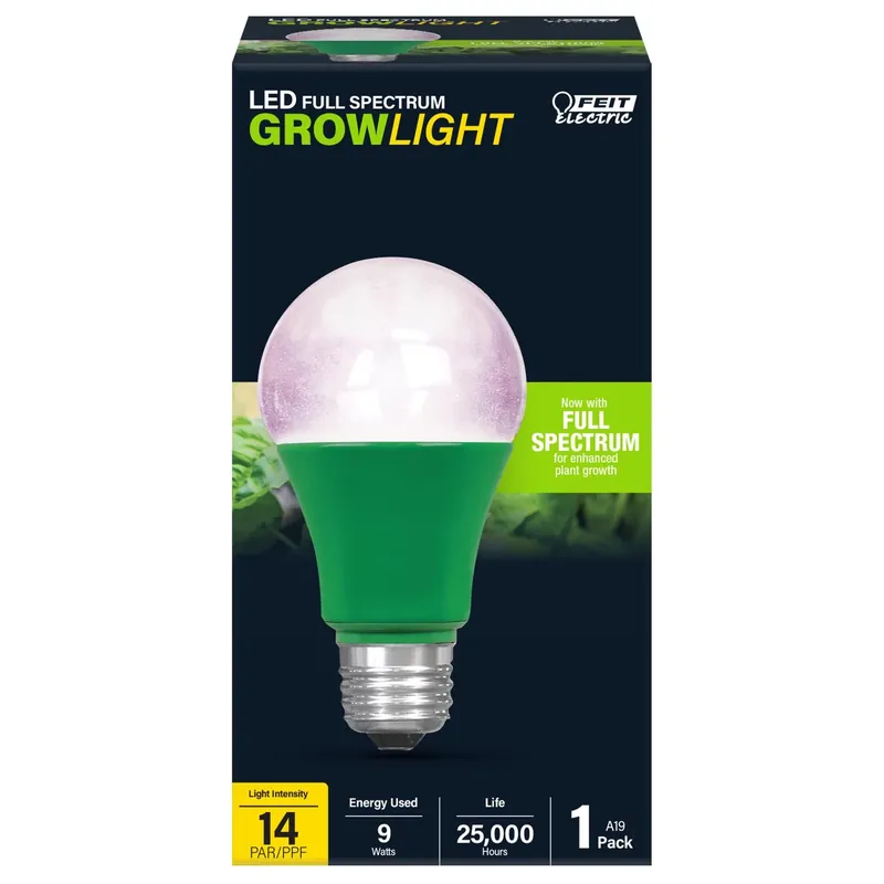 A19 E26 (medium) Led Grow Light White 60 Watt Equivalence 1 Pk