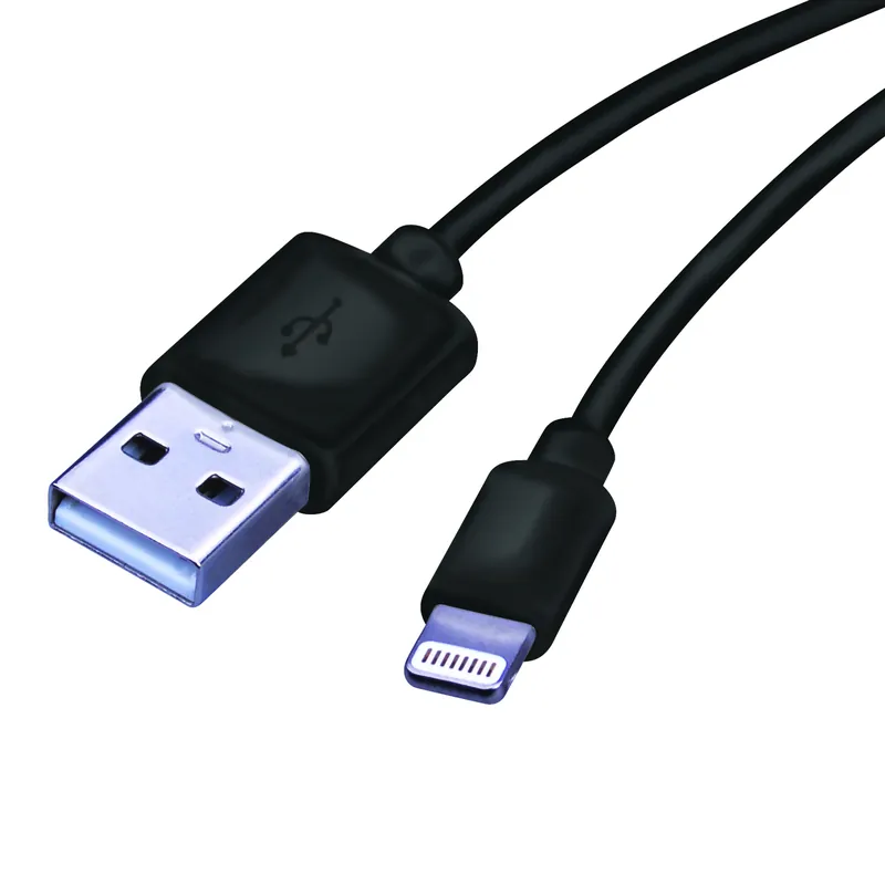 Lightning To Usb Charge And Sync Cable 10 Ft. Black - Model Fab-1003