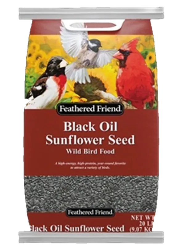 Black Oil Sunflower Seed Wild Bird Food, 20 Lb Bag