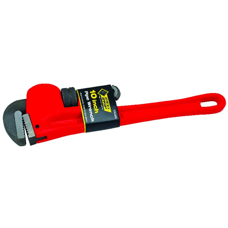 10 In. Cast Iron Pipe Wrench With Adjustable Jaw