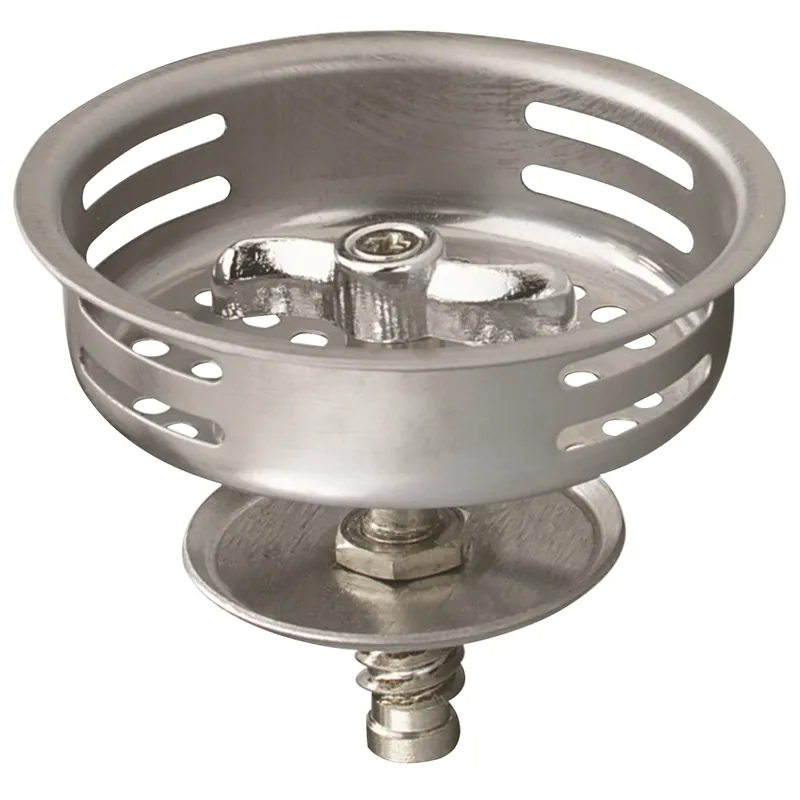 Pp820-34 Stainless Steel Basket Strainer With Twist-n-lock Post For Keeney 1433 Sink