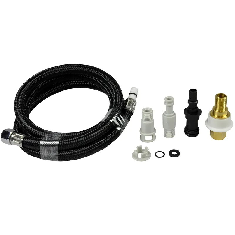 Faucet Side Spray Hose, Universal, Braided Nylon, 48 In.