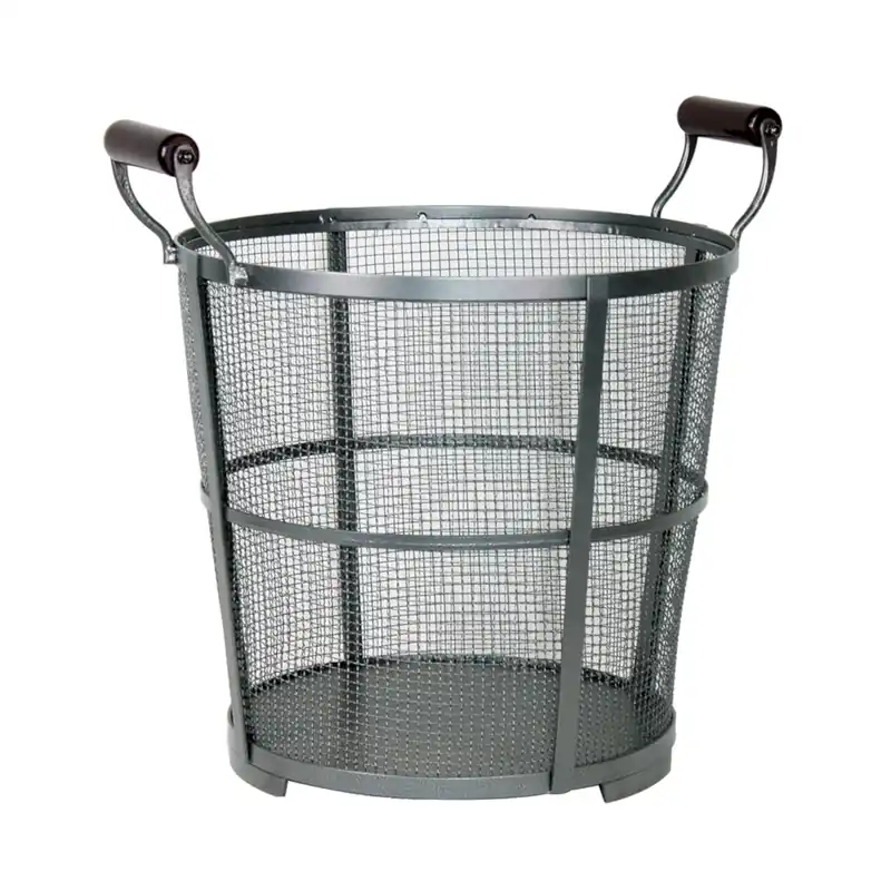 Prairie Antique Iron Round Log Bin