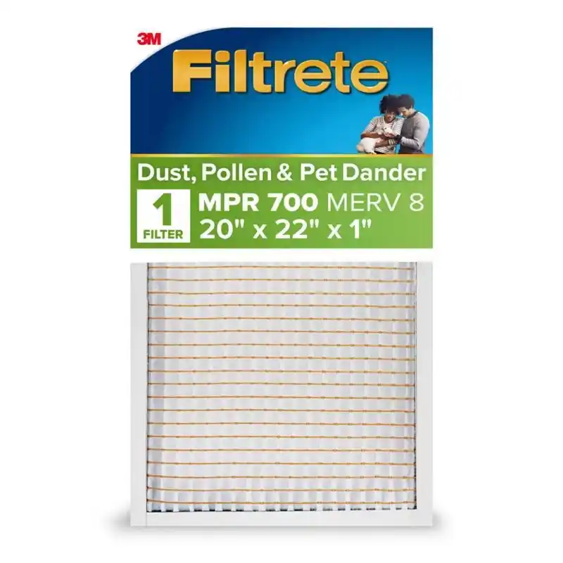 20x22x1 Polypropylene 700 Mpr Pleated Air Filter