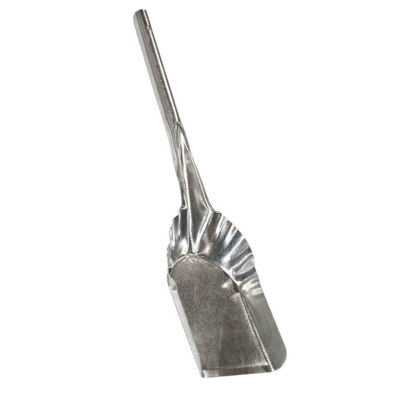 Silver Galvanized Steel Ash Shovel 20 Inch For Indoor And Outdoor Use