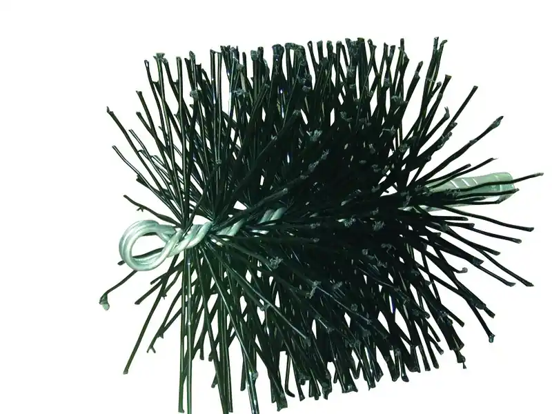 8 In. Round Polypropylene Chimney Brush With 1/4 In. Npt Connection