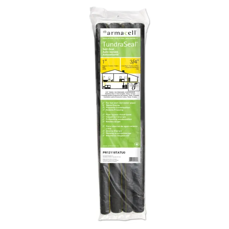 Tundraseal Self Sealing 1 In. X 3 Ft. L Polyethylene Foam Pipe Insulation