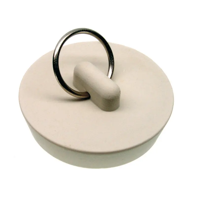 1-5/8 In. White Rubber Sink Stopper