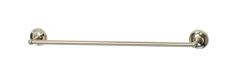 Brushed Nickel Towel Bar 18 In. L Zinc With Hardware Included