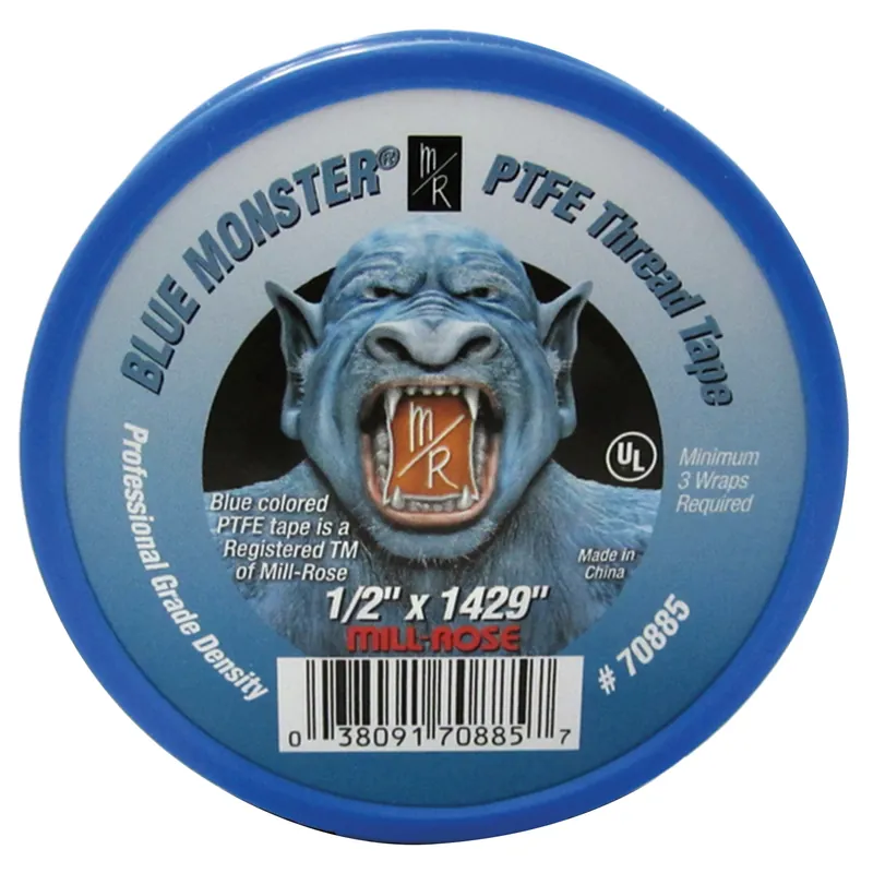Ptfe Pipe Thread Tape, 1/2 X 1429 In.