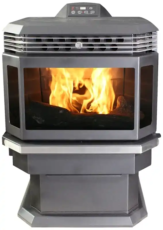 Bay Window Pellet Stove, Fully Automatic