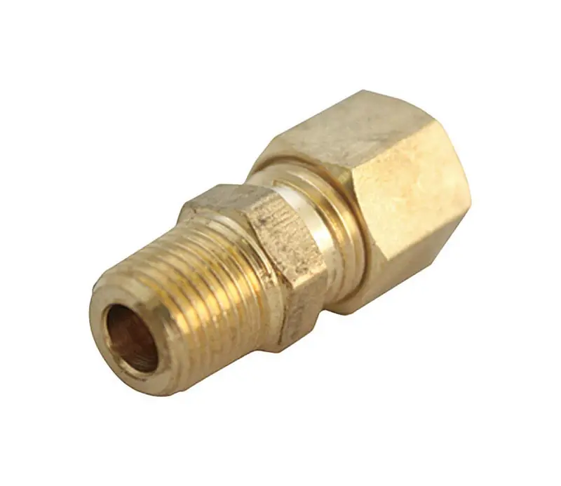 3/16 In. Compression X 1/8 In. D Brass Connector - Lead-free