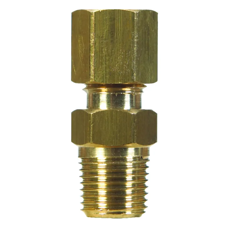 1/4 In. Compression X 1/4 In. D Male Brass Connector - Model 4338273