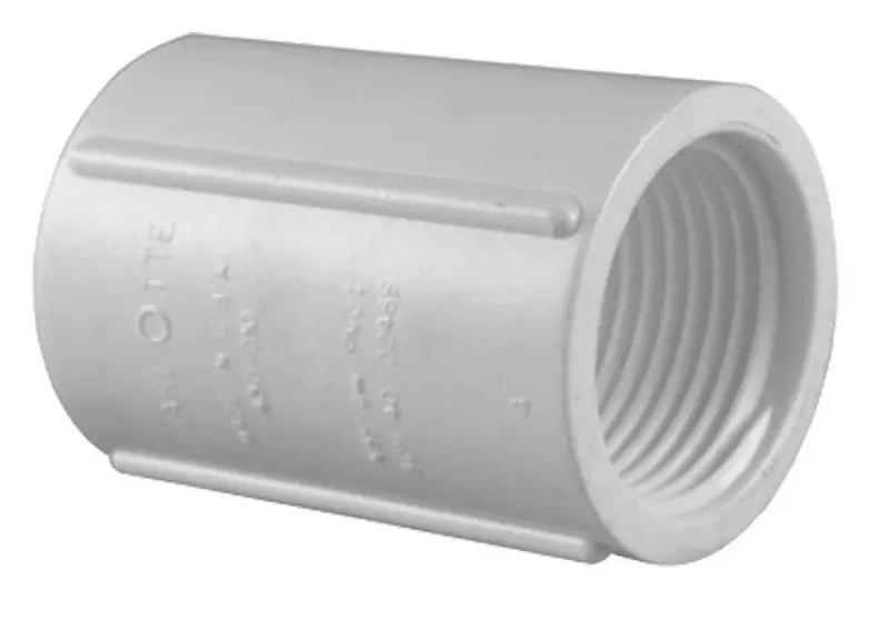 Schedule 40 1 In. Fpt X 1 In. D Fpt Pvc Coupling 1 Pk